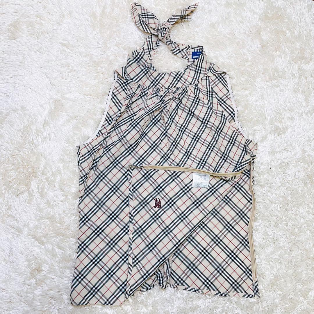 バーバリーブルーレーベル ノースリーブ タートルネック ノバチェック