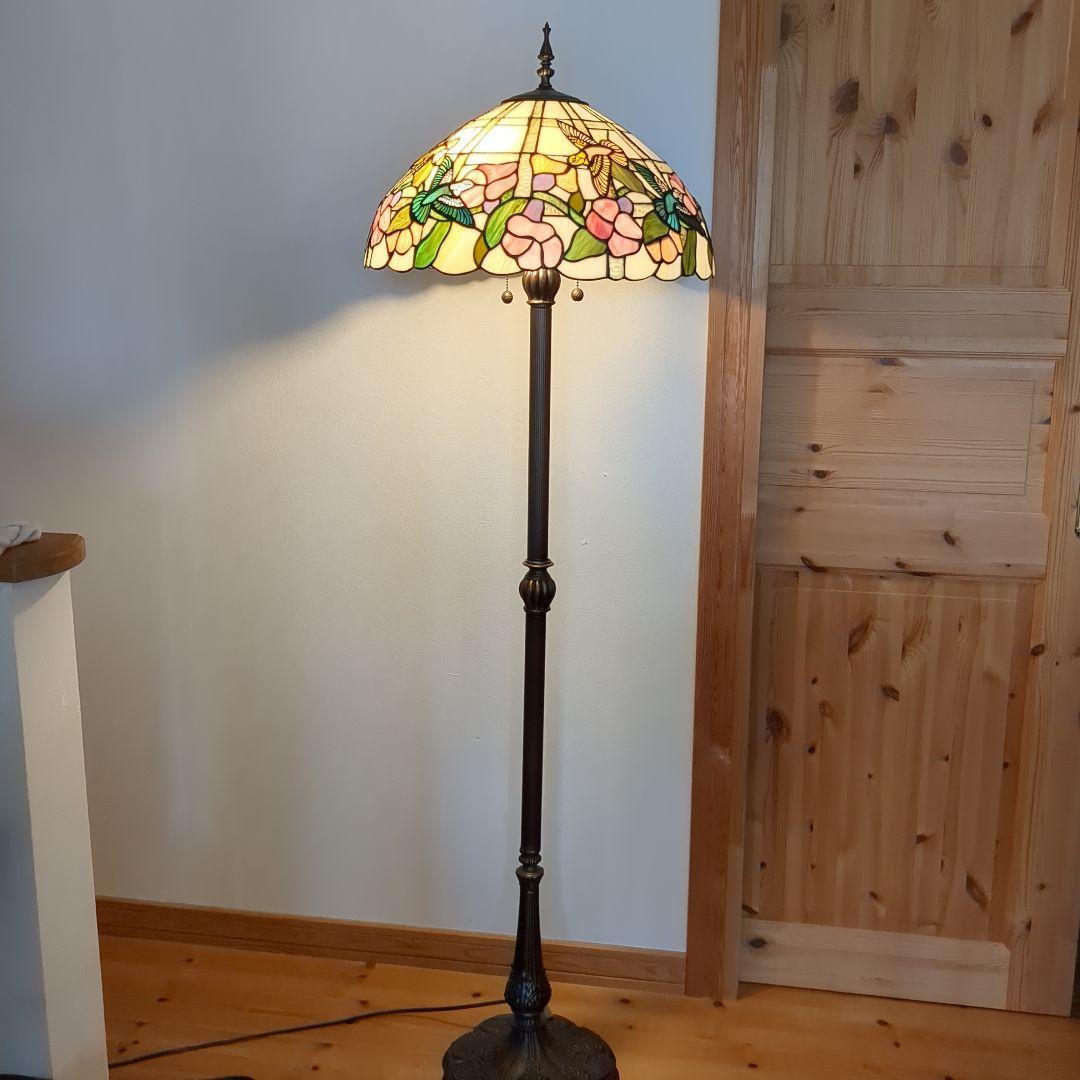 蜂鳥ステンドグラス フロアスタンド ランプ