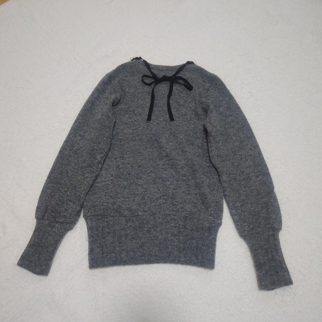 トリコ コムデギャルソン パール ニット グレー