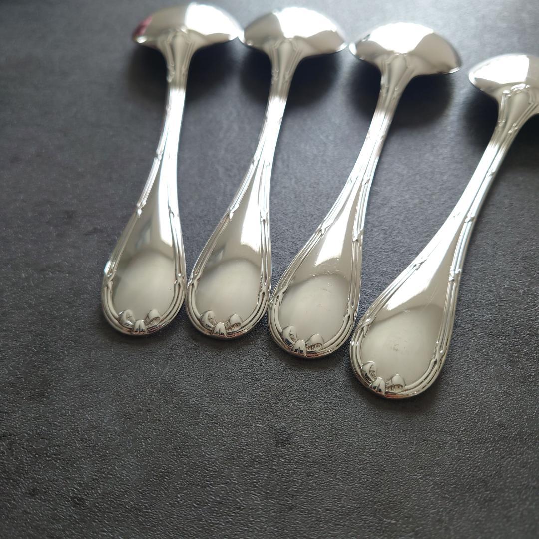 美品 クリストフル リュバン コンソメスプーン 4点
