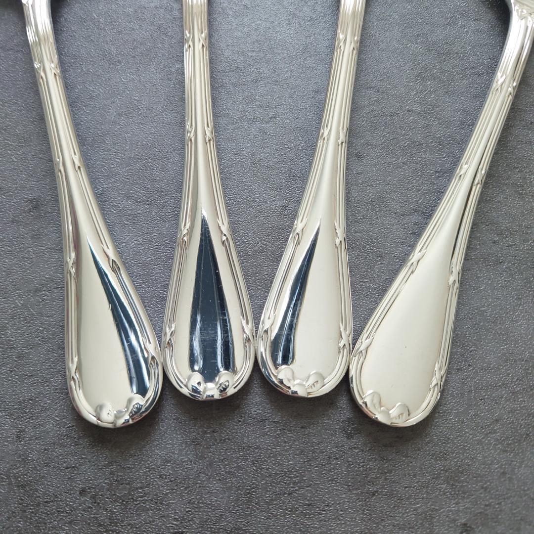 美品 クリストフル リュバン コンソメスプーン 4点