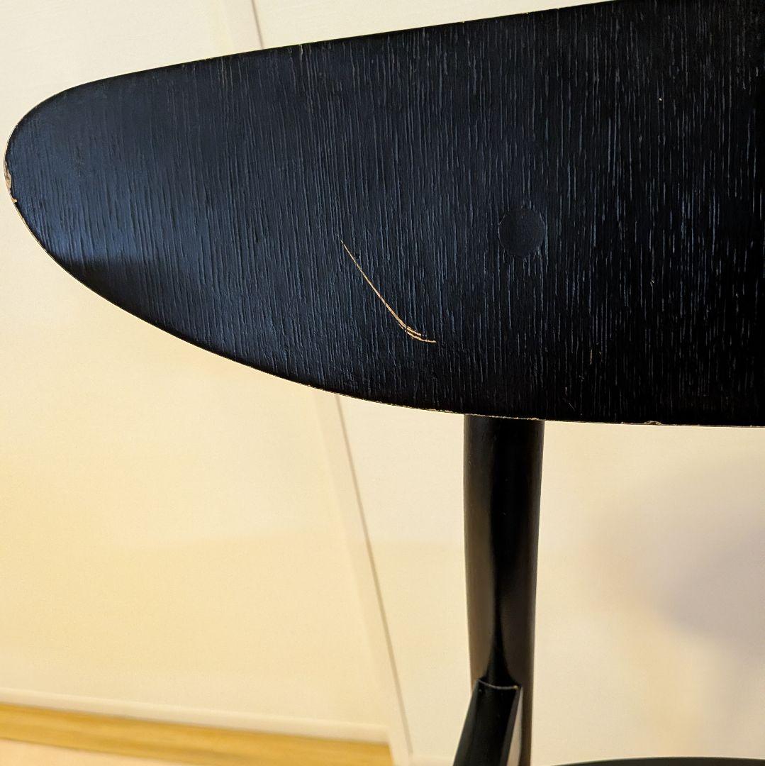 cobrina/コブリナ オーク天然木 ダイニングチェア 板座ブラック