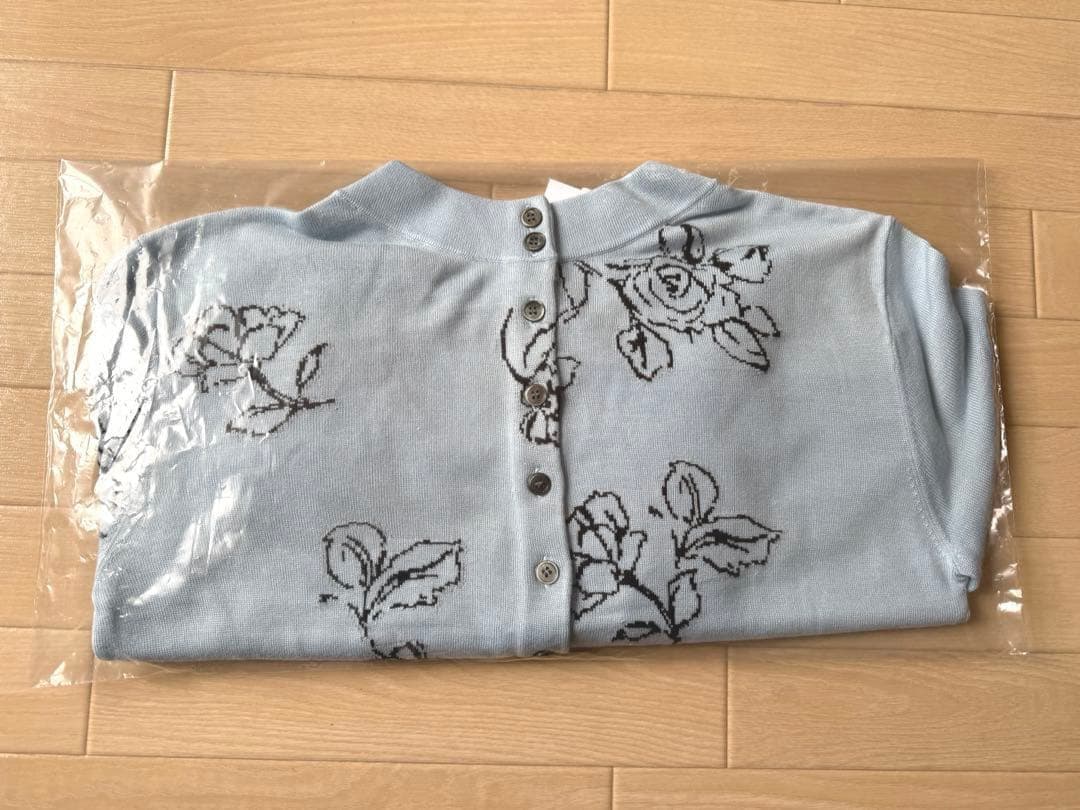 トップス CLANE THIN FLOWER W FACE CARDIGAN