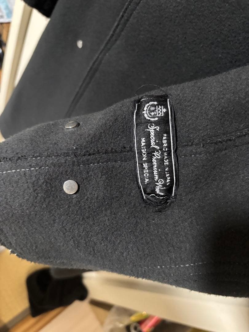 SUPER140Sウールカットオフステッチダブルオーバーコート