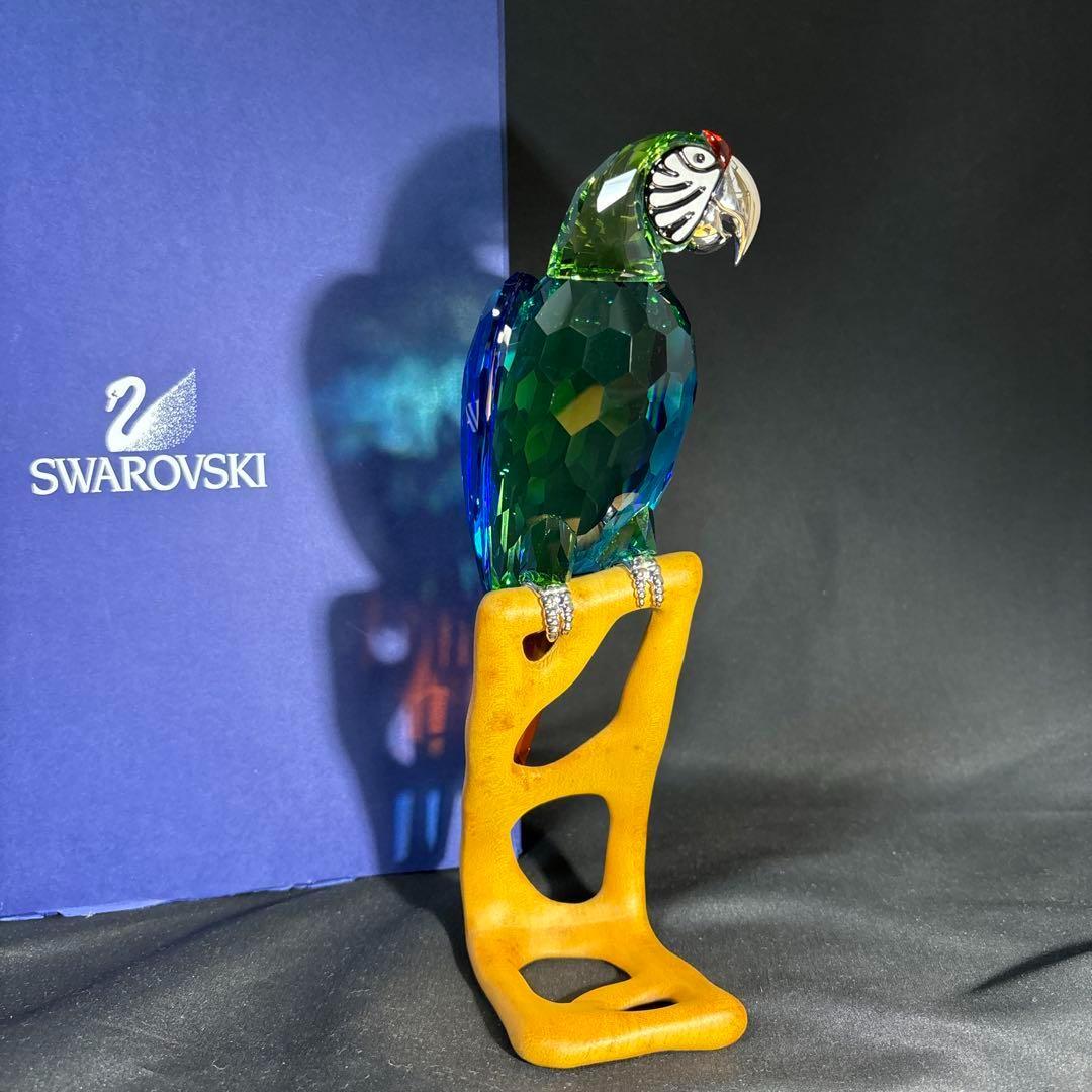 スワロフスキー コンゴウインコ 鳥 オウム