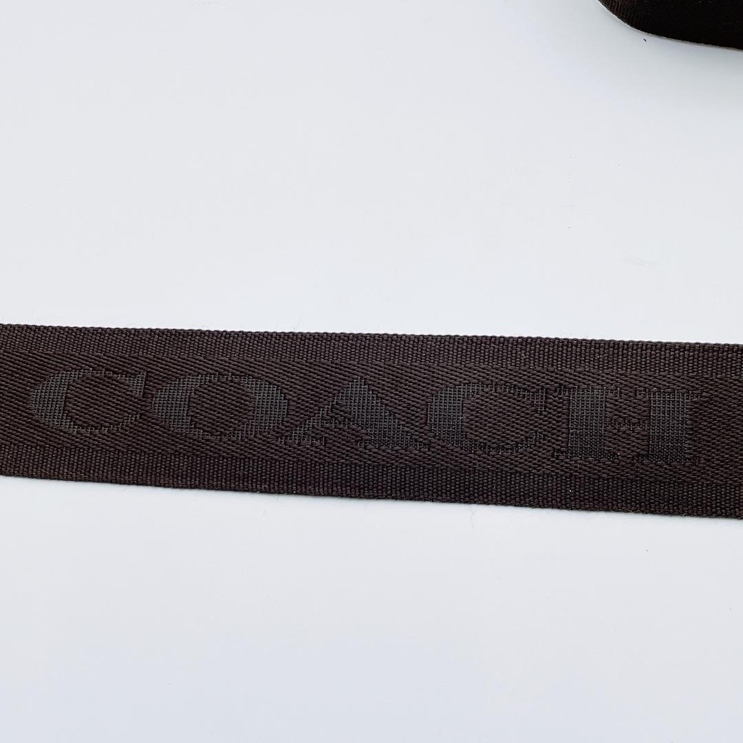 コーチ　メッセンジャーバッグ　レザー　PVC　A4収納可能　男女兼用　ブラウン