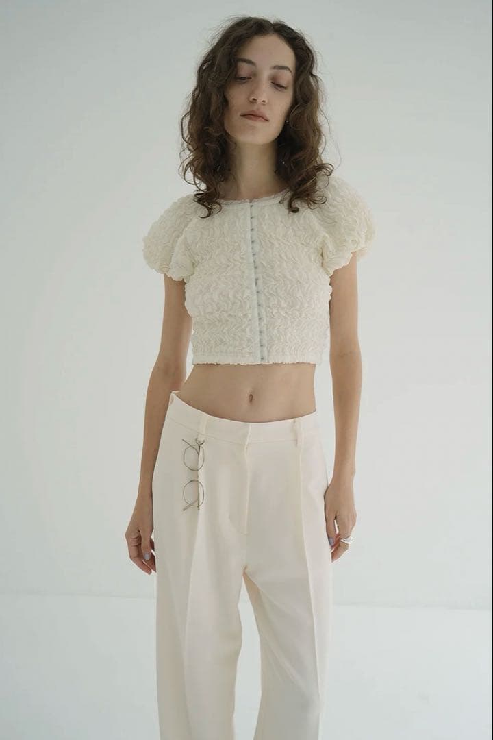 【最終お値下げ】clane SHIRRING PUFF TOPS