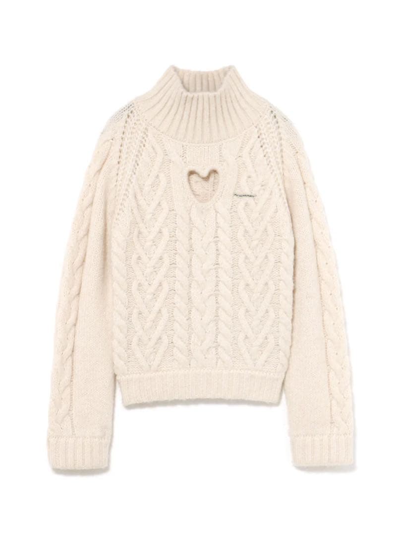 【Andmary】 Mary heart knit tops