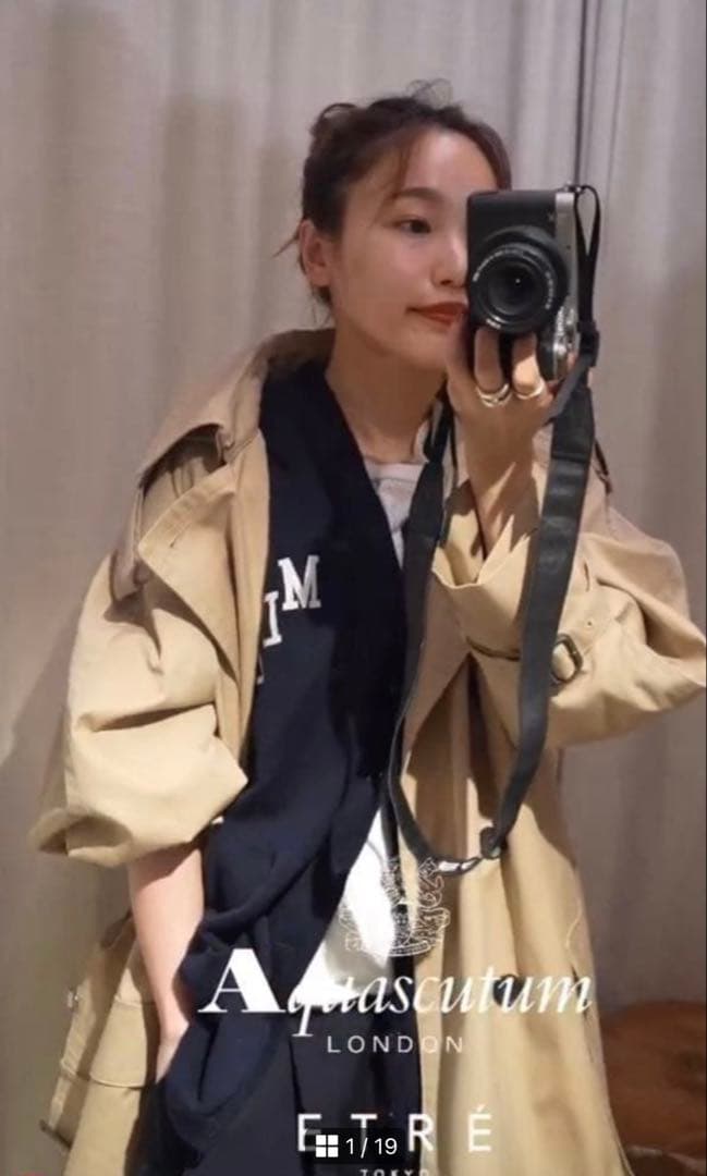 定価176,000-Aquascutumn×ETRETOKYOフーディートレンチ