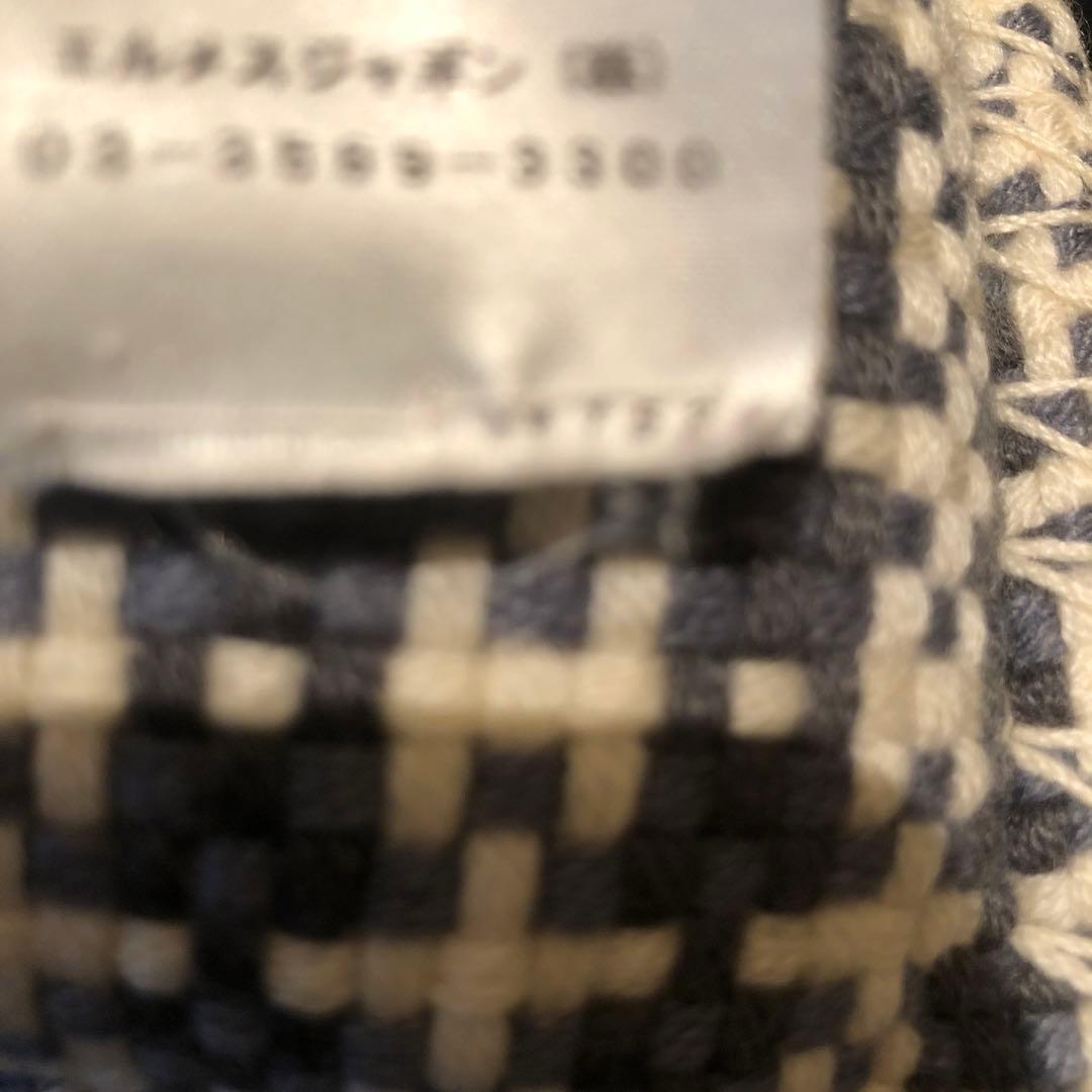 HERMÈS Hロゴ　カシミヤクッション　カシミヤ100%