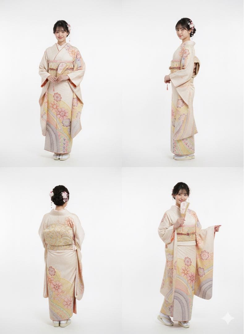 Atelier様 正絹　総絞り　振袖　長襦袢