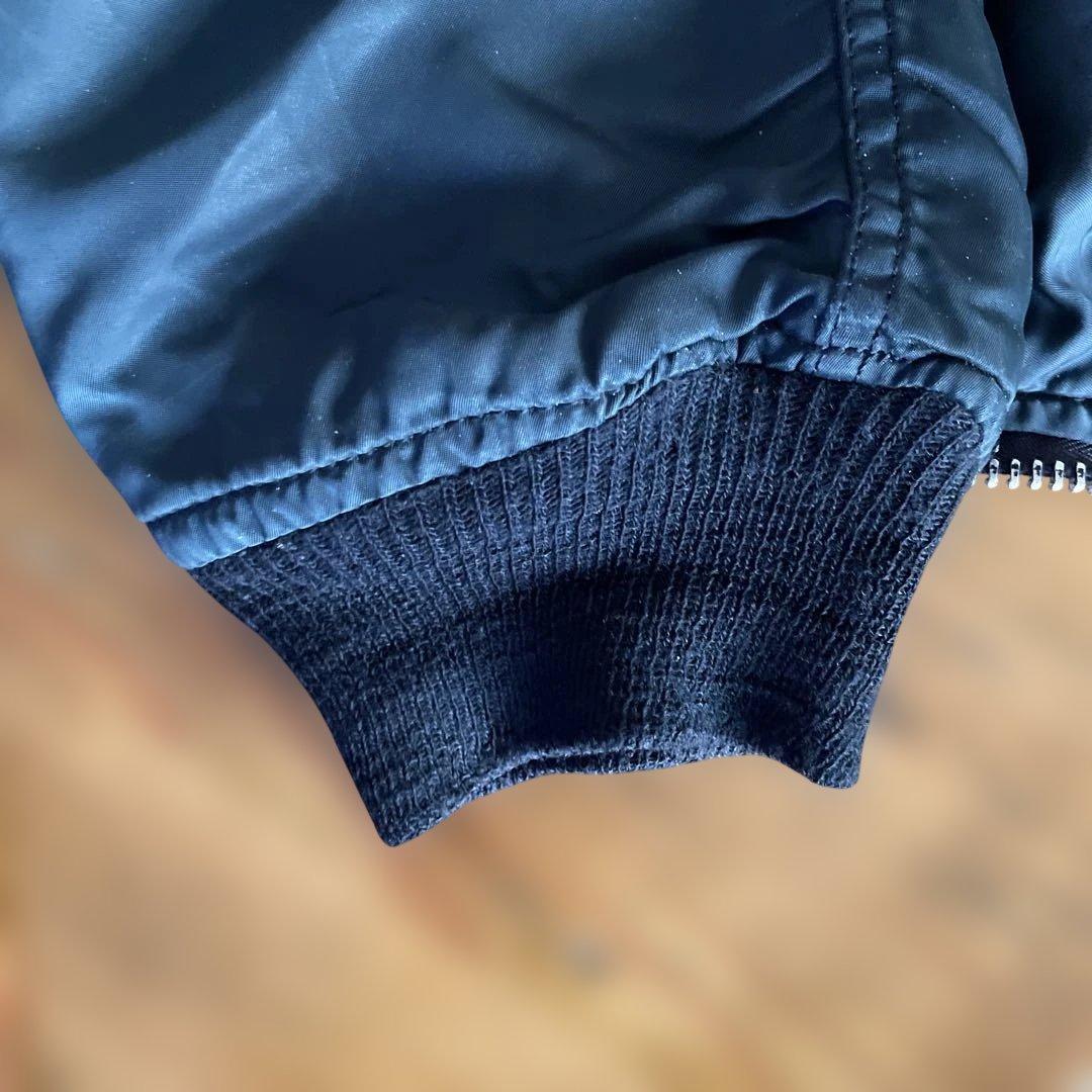 80s ALPHA INDUSTRIES MA-1 USA製 IDEALジップ紺