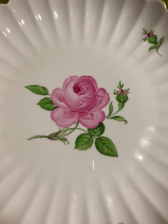 マイセン　ピンクローズ　大皿　28cm