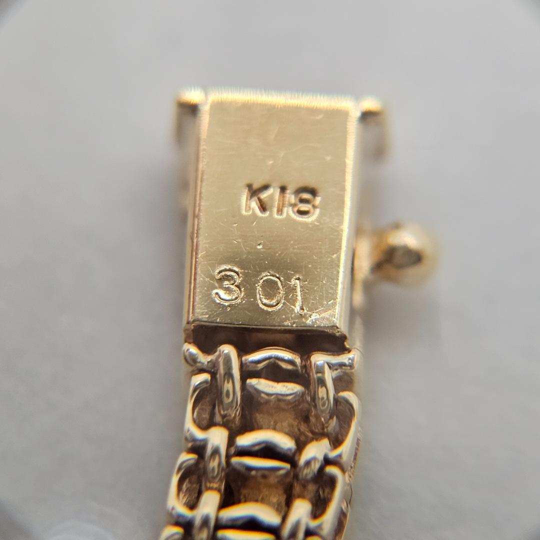 【美品】18K 3.1ct 天然ダイヤモンド テニスブレスレット 14.9g