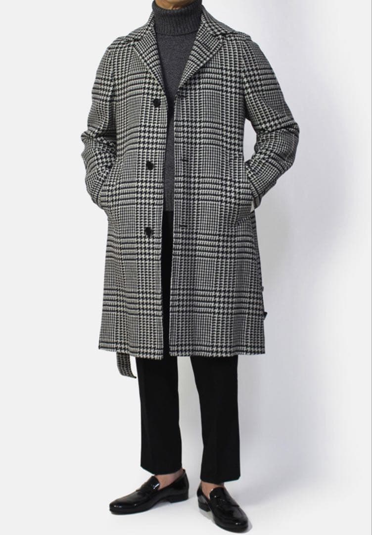 De Petrillo バルカラー ベルテッド コート