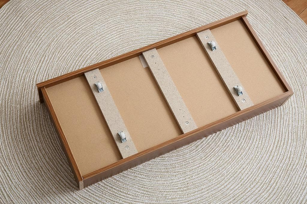 《新品・送料無料》【ダブル】Pluto 収納付きベッド（マットレス付き）