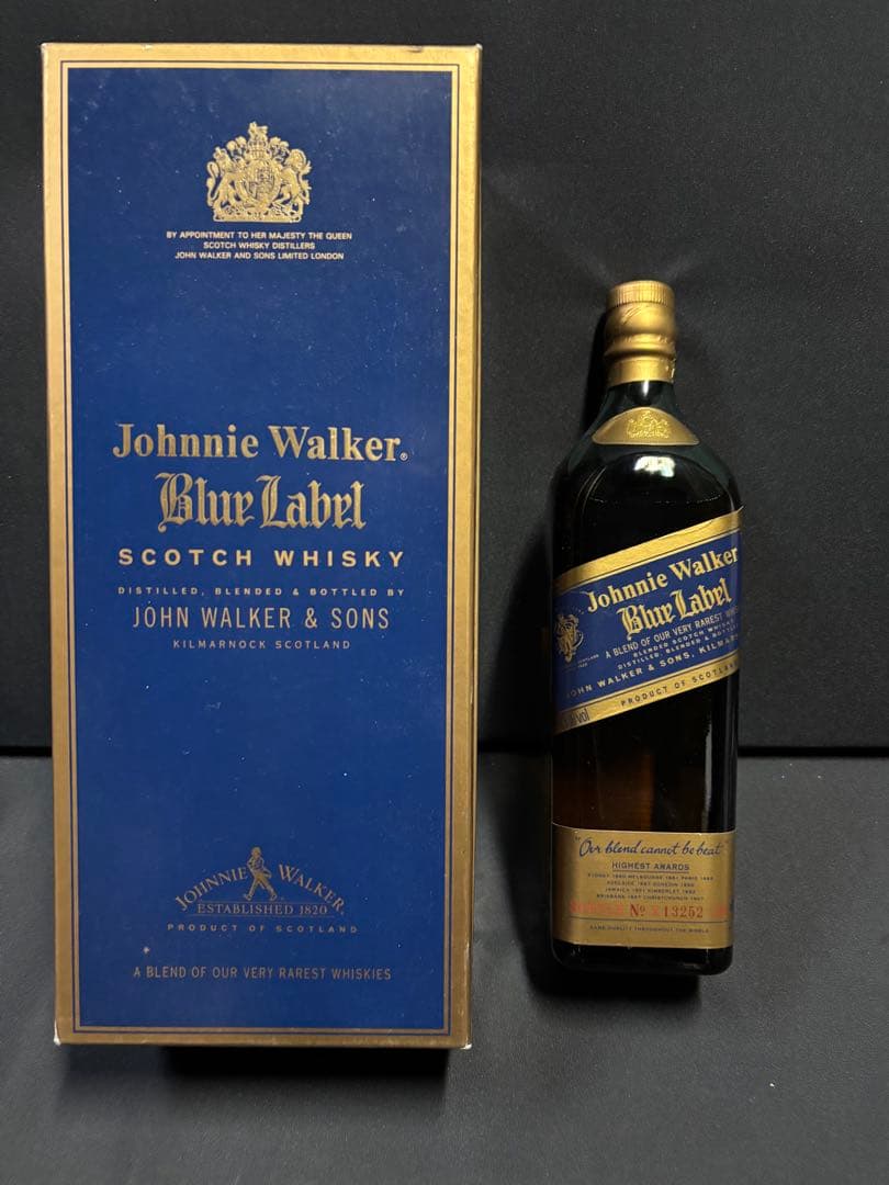 未開栓Jhonnie Walker 箱あり 古酒 ブルーラベル 750ml