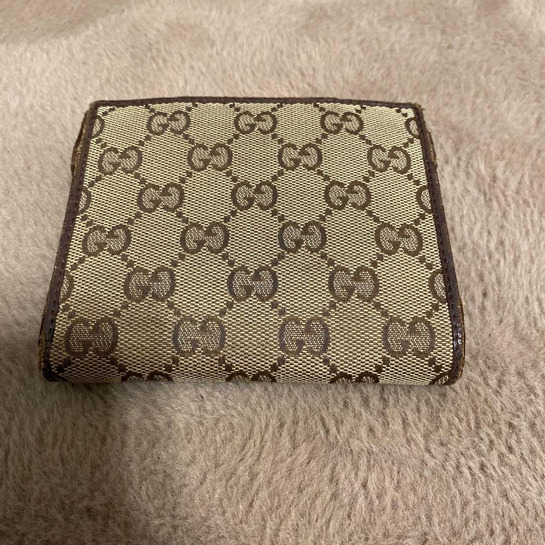 値下げしました！GUCCI 二つ折り財布　シェリーライン　中古