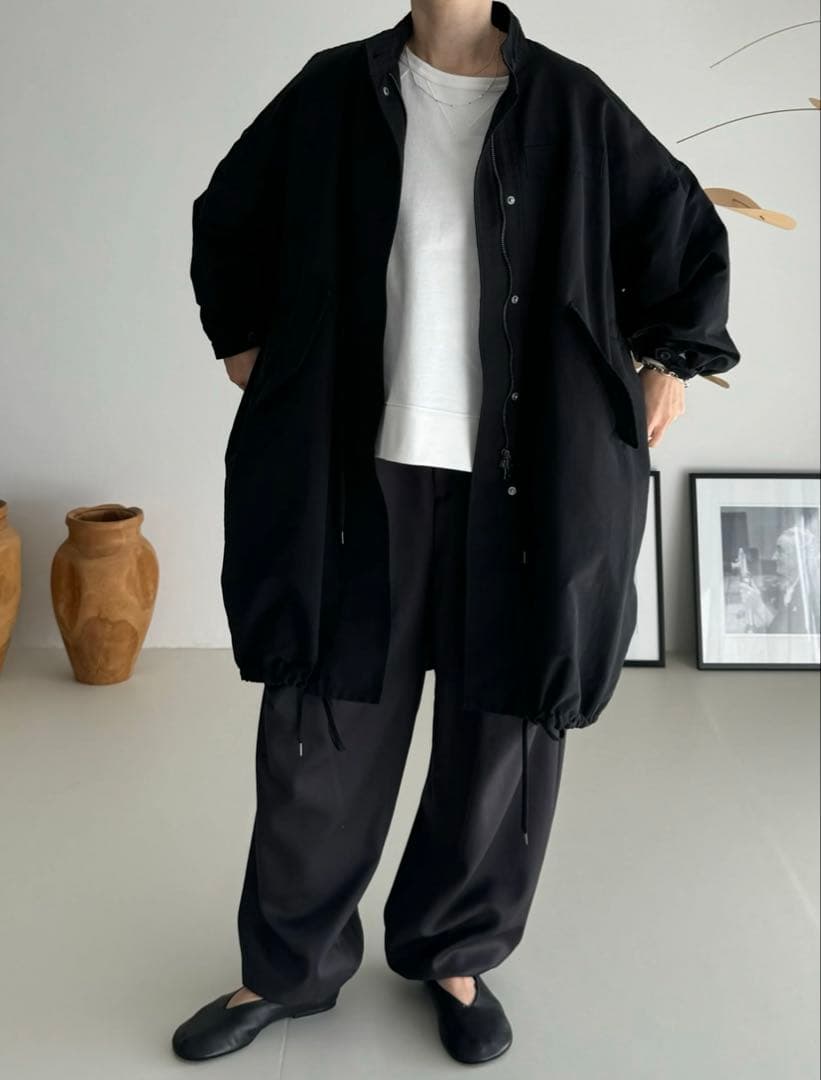 ジャケット・アウター Argue cotton nylon harf coat