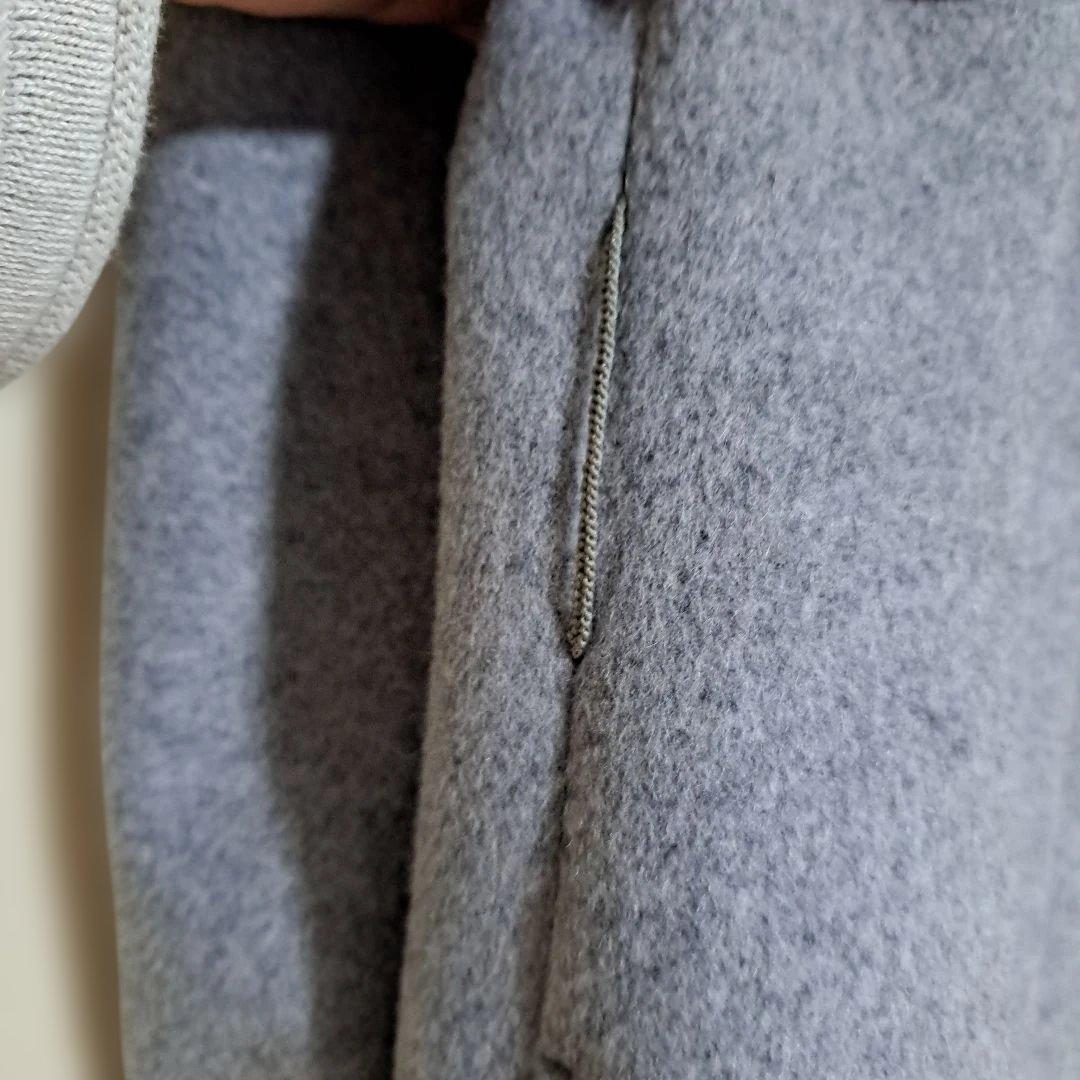 週末限定価格　23区 サイズ38 ライトグレー 羊毛アンゴラ混合コート