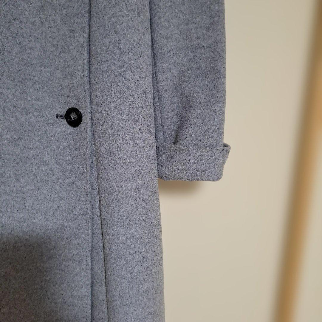 週末限定価格　23区 サイズ38 ライトグレー 羊毛アンゴラ混合コート