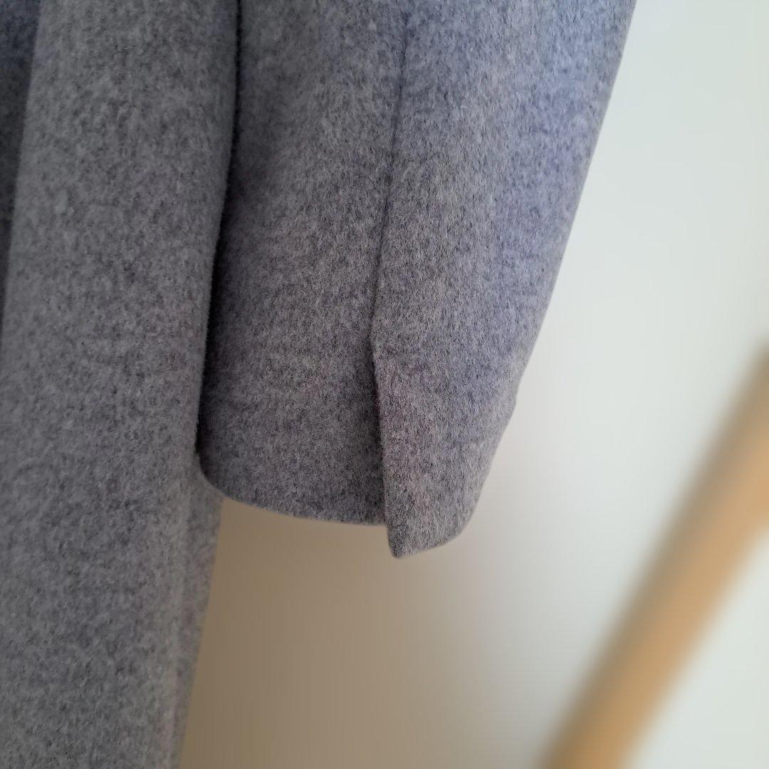 週末限定価格　23区 サイズ38 ライトグレー 羊毛アンゴラ混合コート