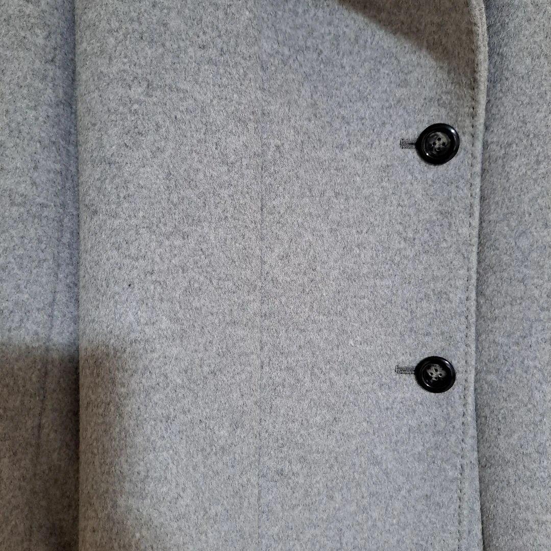 週末限定価格　23区 サイズ38 ライトグレー 羊毛アンゴラ混合コート