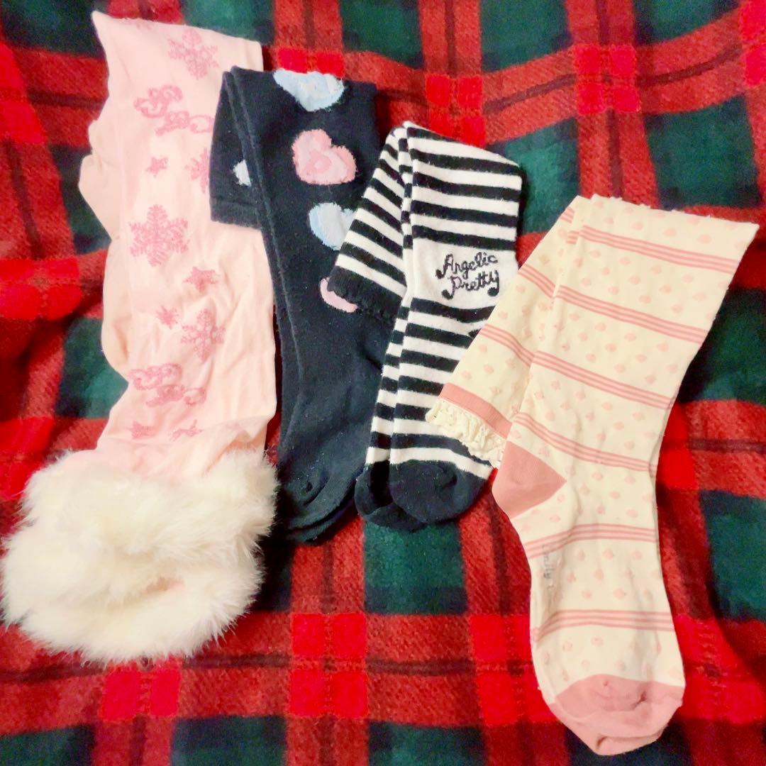 ✮希少✮Angelic Pretty＋エミキュ靴下4足セット✮