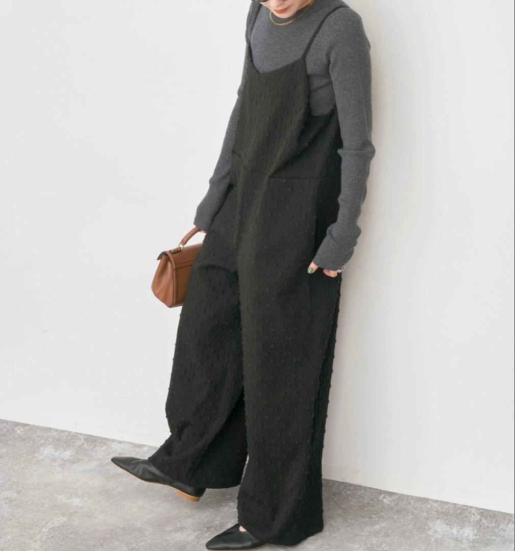 Spick&Span ドットジャガードサロペット　36サイズ新品未使用タグ付き！