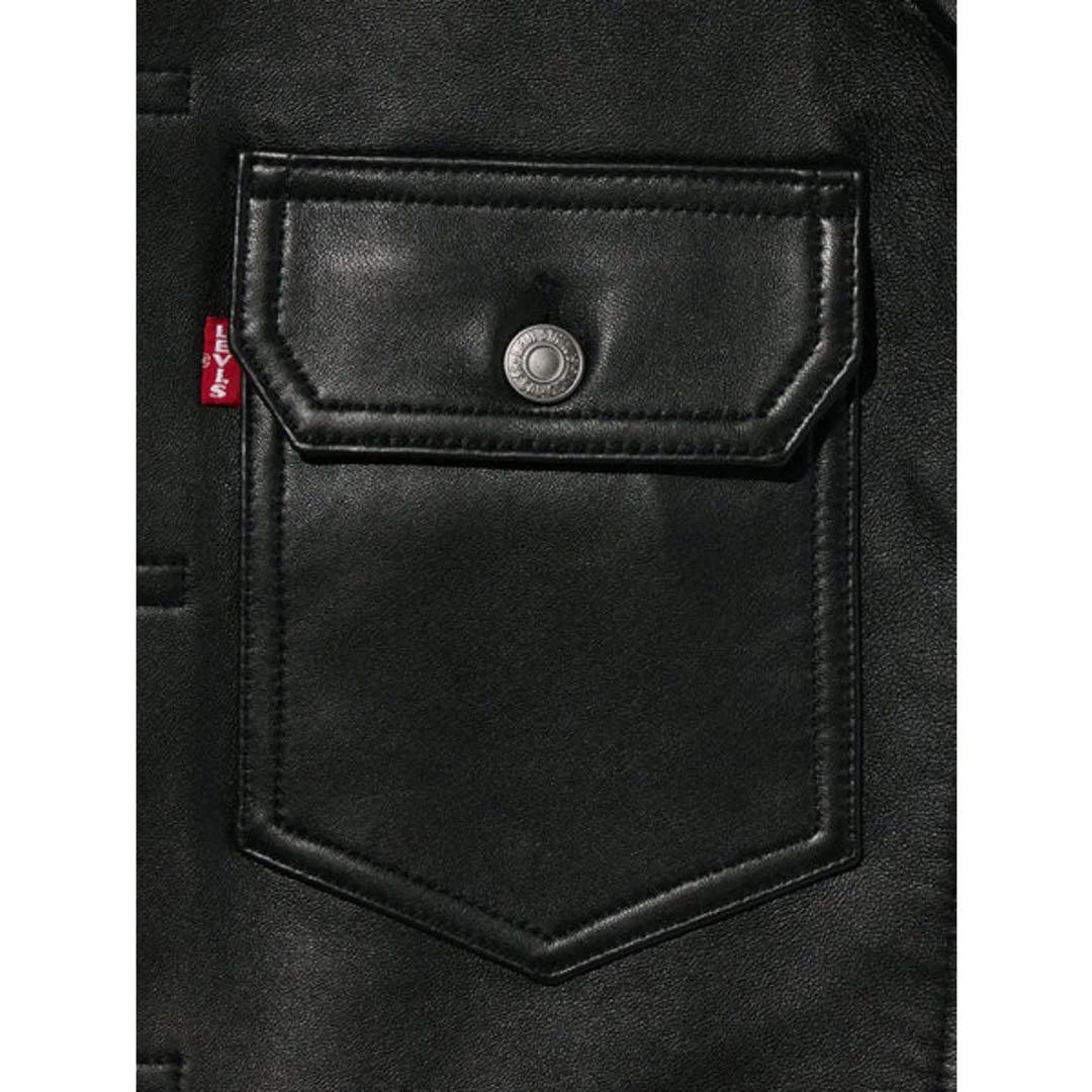 LEVI'S PREMIUM BLACK LEATHER JACKET サイズS