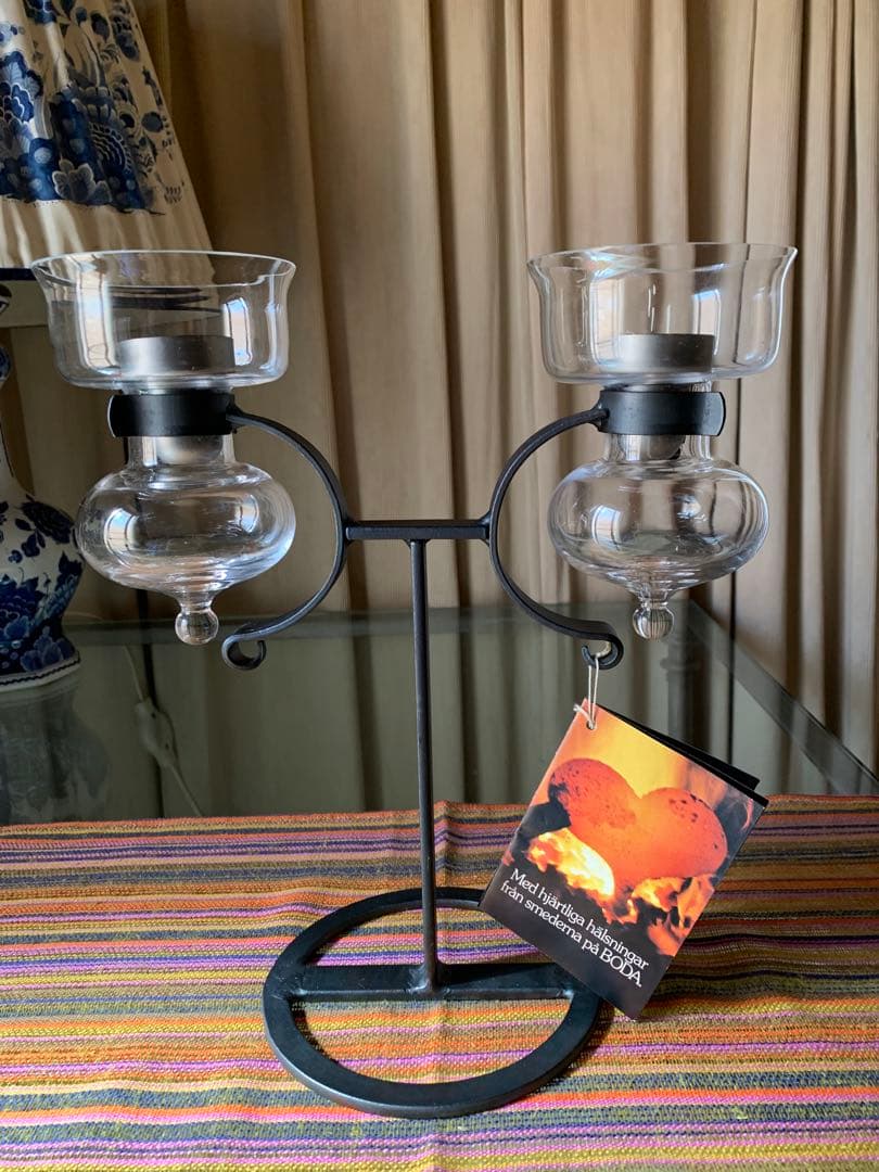 ボダスミド社　ビンテージキャンドルスタンド ・バーティル・ヴァリーン作・花器に！