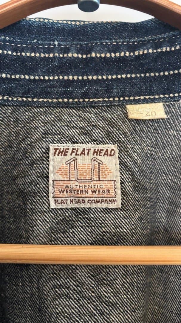 フラットヘッド 7008W ウォバッシュ ウエスタン シャツ 40