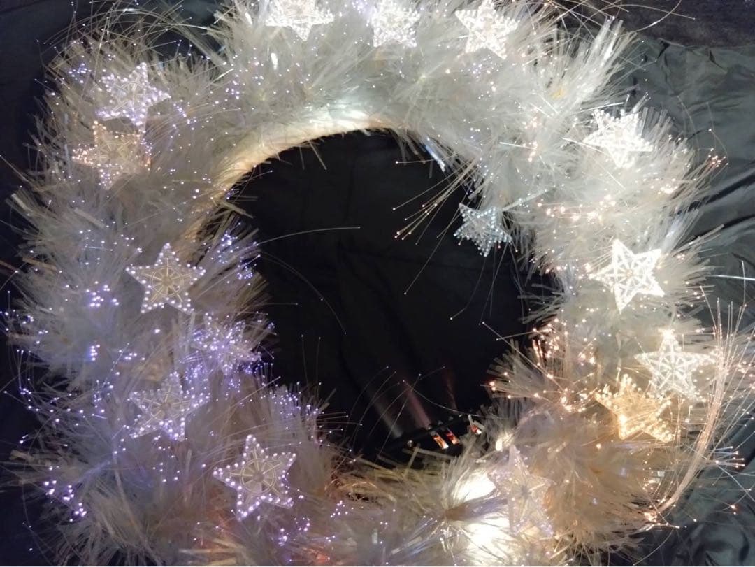 ファイバー　クリスマス　リース