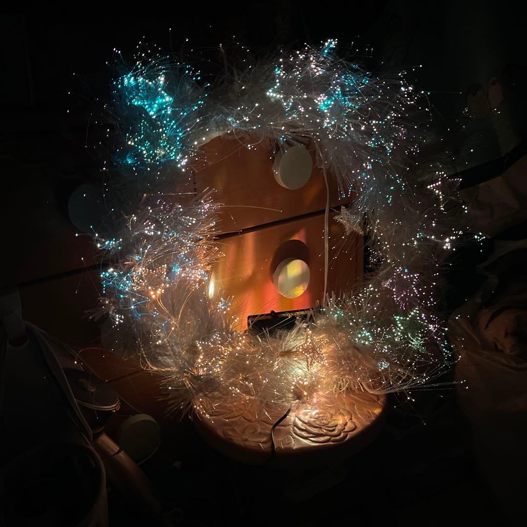 ファイバー　クリスマス　リース