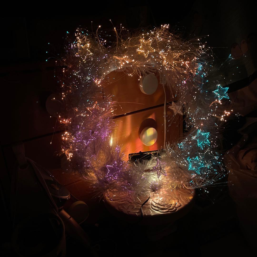 ファイバー　クリスマス　リース