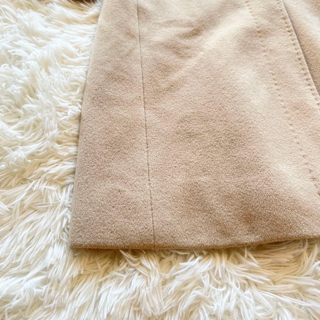 バーバリー　アンゴラ　ウール　ベルテッドコート　ステンカラーコート　ベージュ