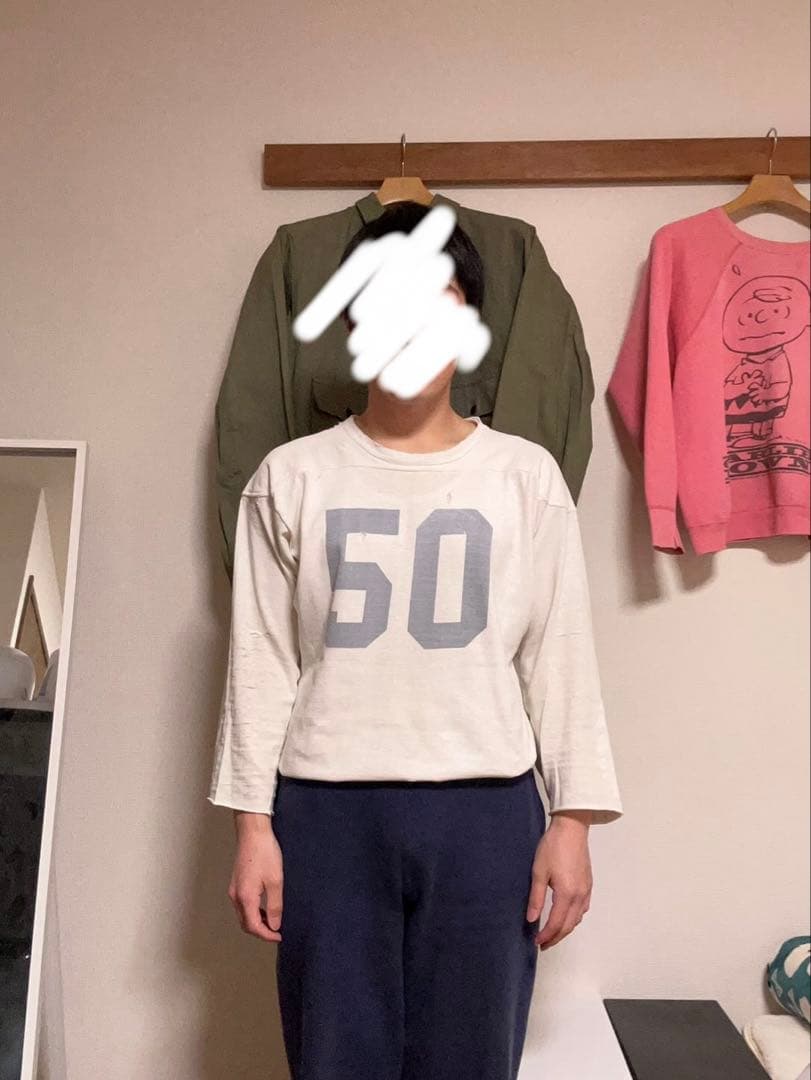 フットボールt 50年代 50s ヴィンテージ サイズL vintage