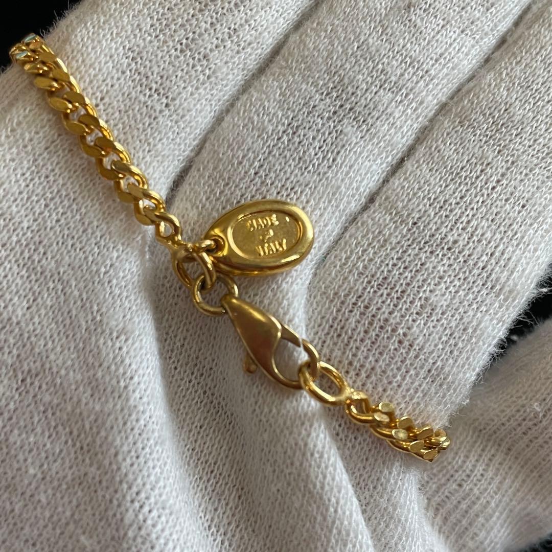 CELINE　オールドセリーヌ　ブレスレット　ハート　ラインストーン