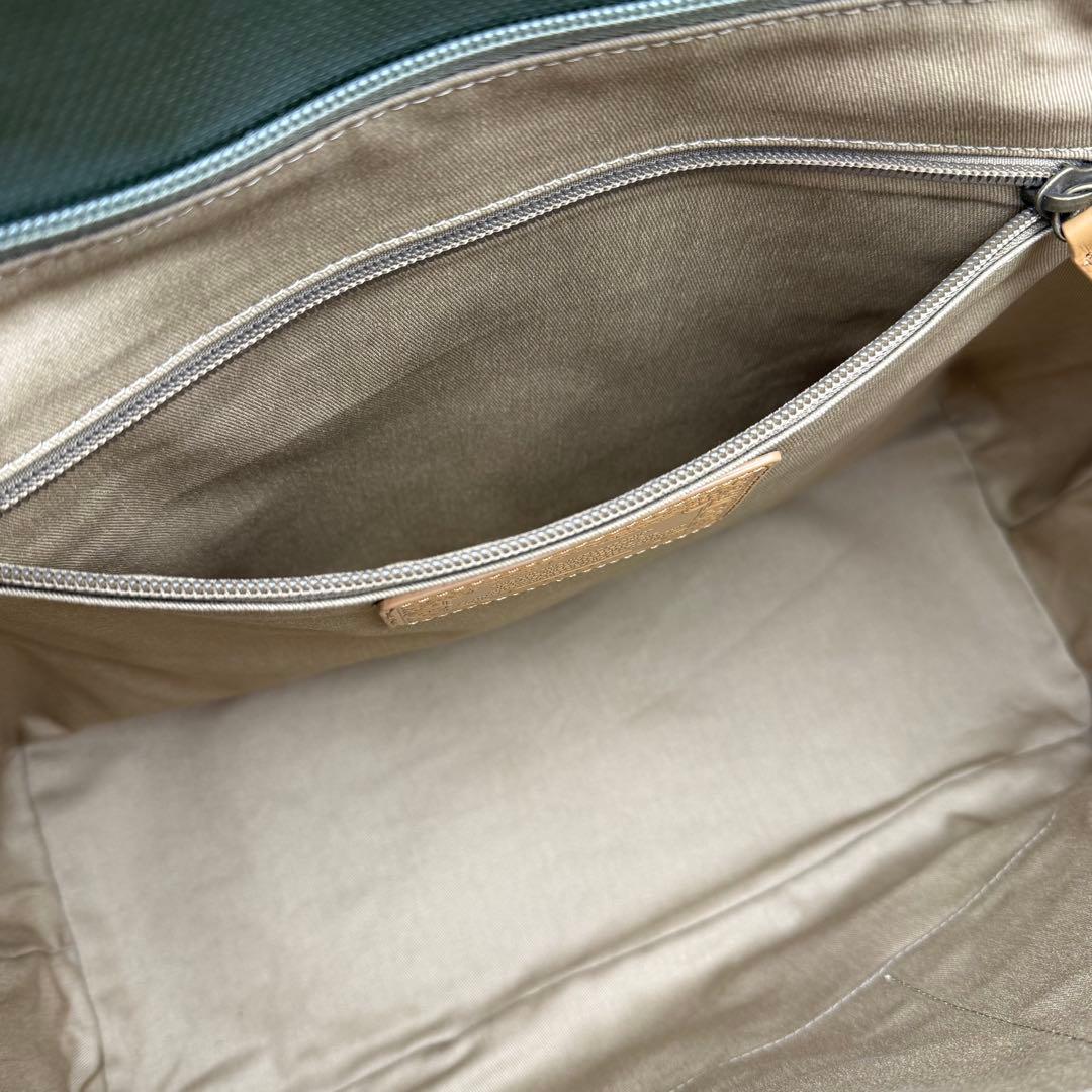 【タグ付き】ハンティングワールド トートバッグ レザー 肩掛け A4 カーキ