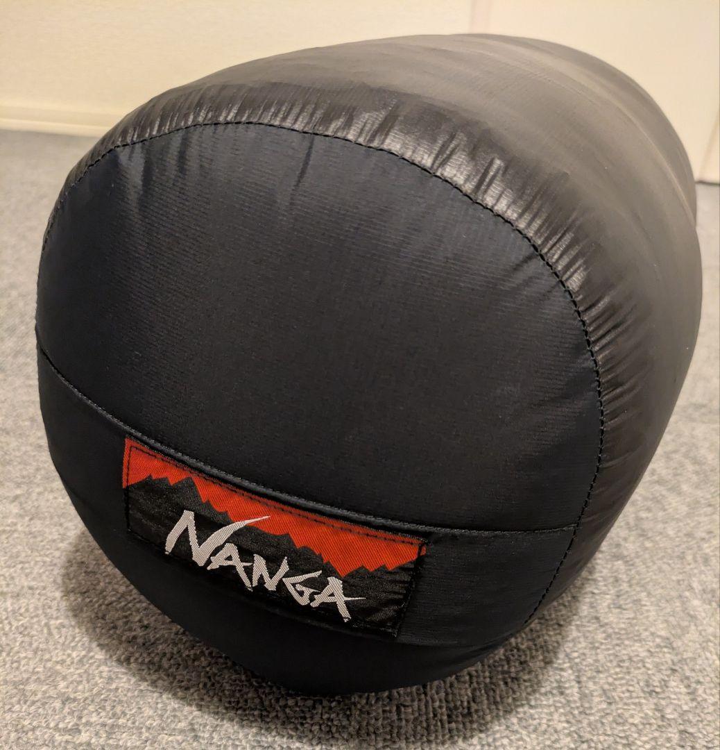 ナンガ×山渓別注　オーロラ 600DX ロング オールブラック シュラフ（中古）