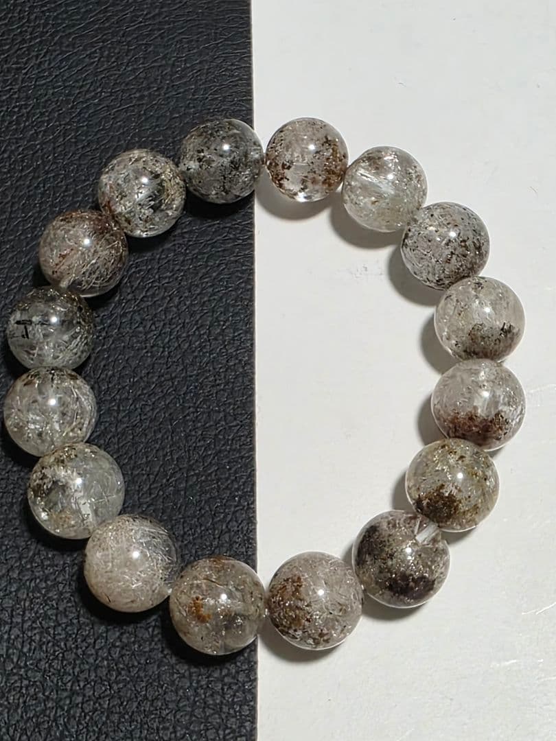 13㎜ シュードモルフクリスタルインクォーツ　ブレスレット