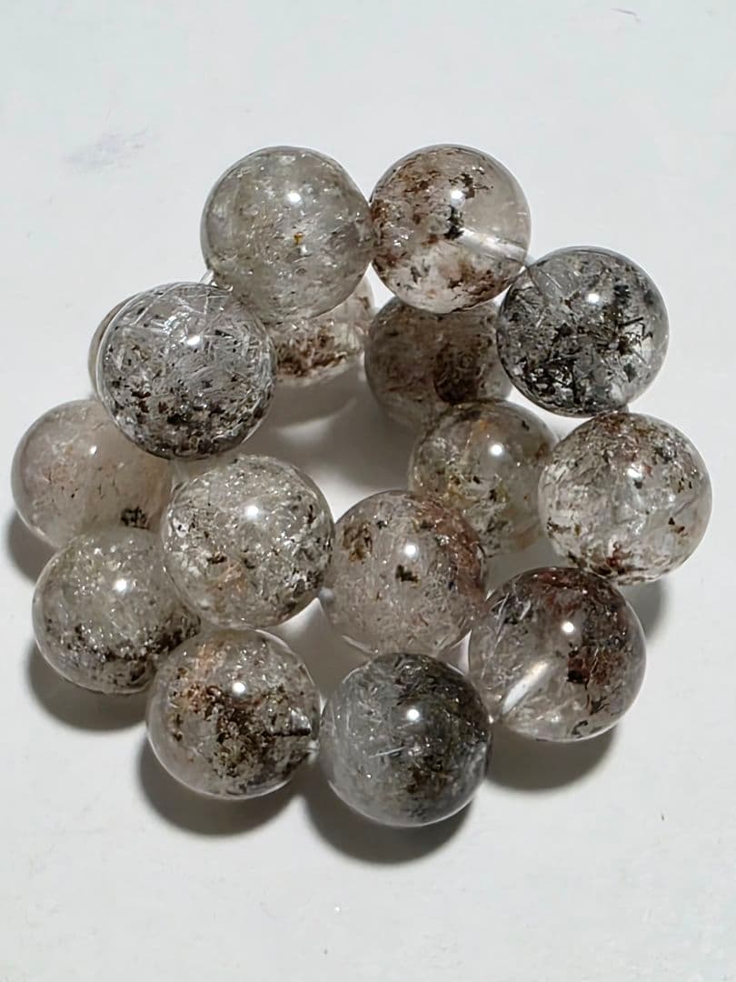 13㎜ シュードモルフクリスタルインクォーツ　ブレスレット