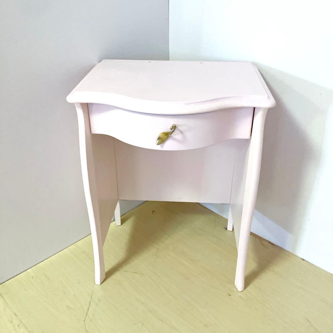 アンティーク調　ロココ調　ドレッサー　コンソール　ピンク　電源付き