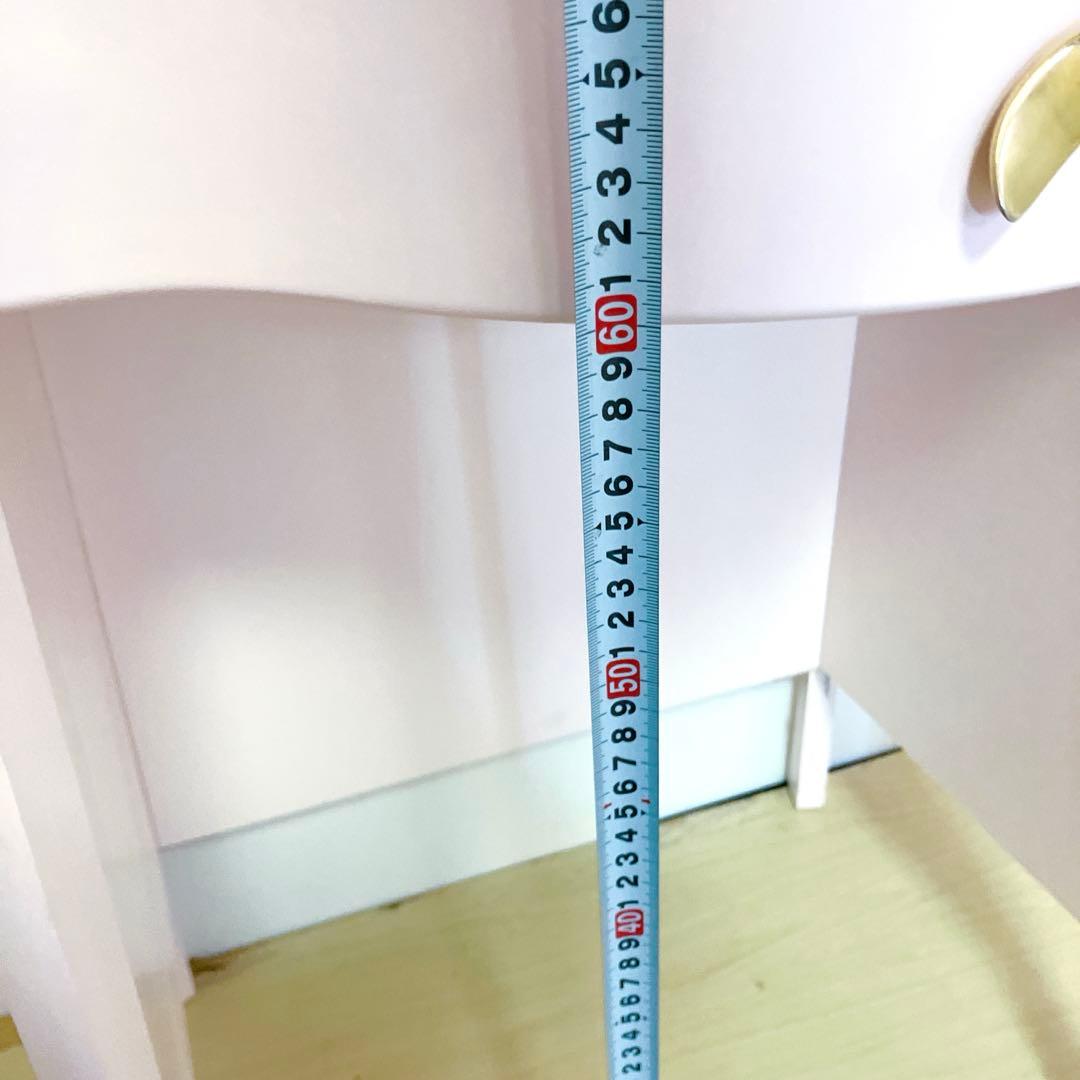 アンティーク調　ロココ調　ドレッサー　コンソール　ピンク　電源付き