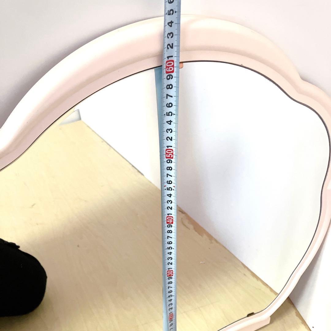 アンティーク調　ロココ調　ドレッサー　コンソール　ピンク　電源付き