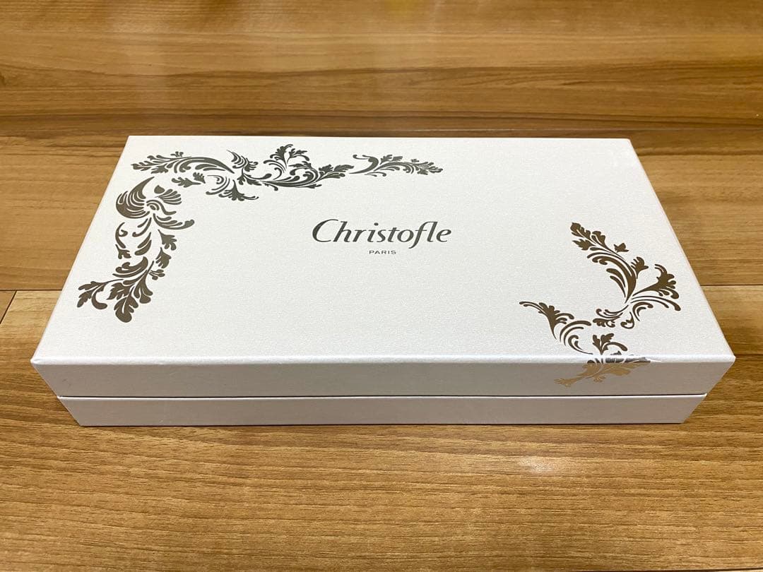 【新品・収納箱付き】クリストフル　パール　カトラリー6本セット