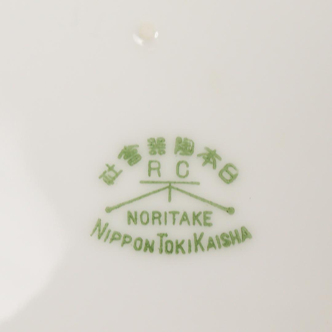 オールドノリタケ 手描き色図変りプレートセット 6枚 22cm