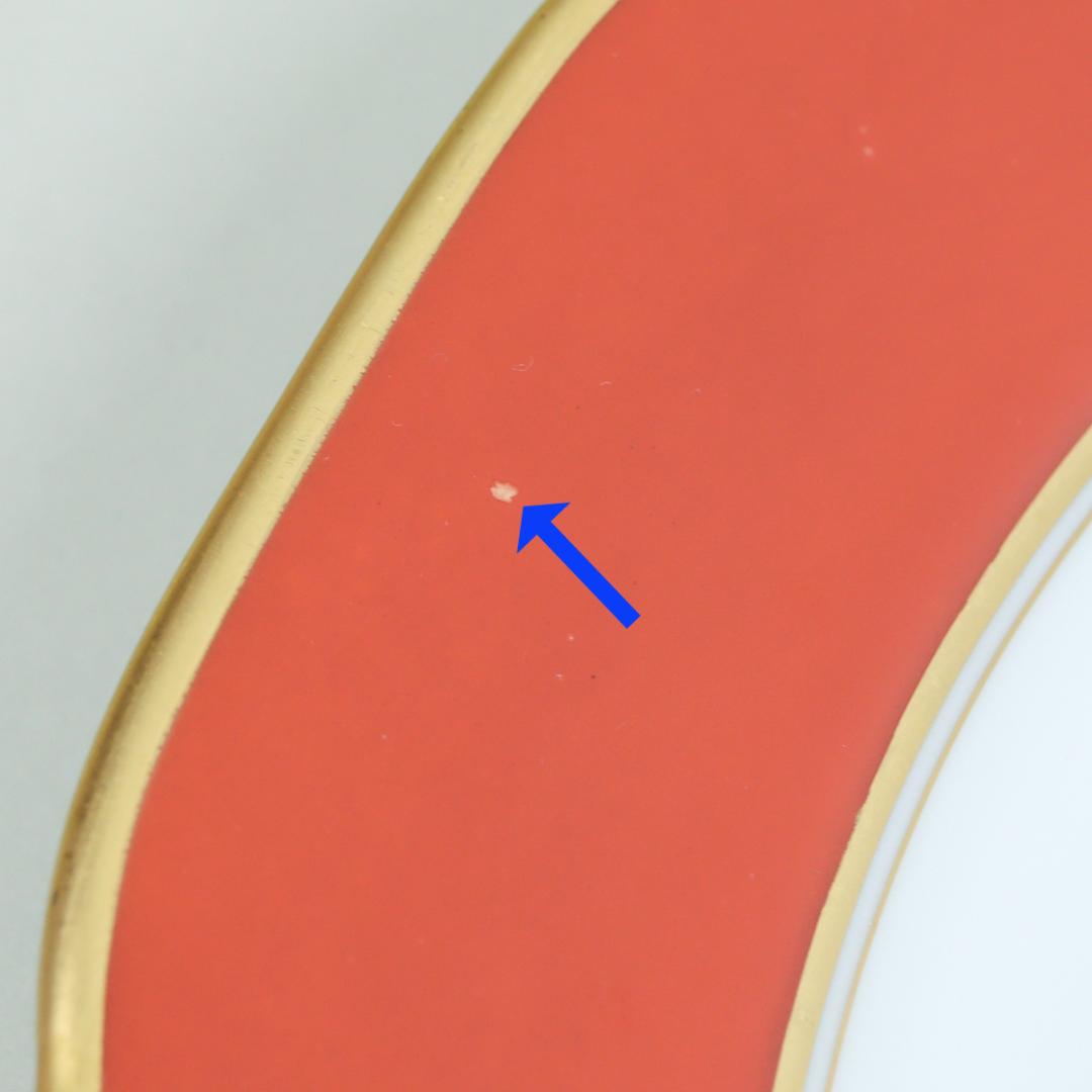 オールドノリタケ 手描き色図変りプレートセット 6枚 22cm