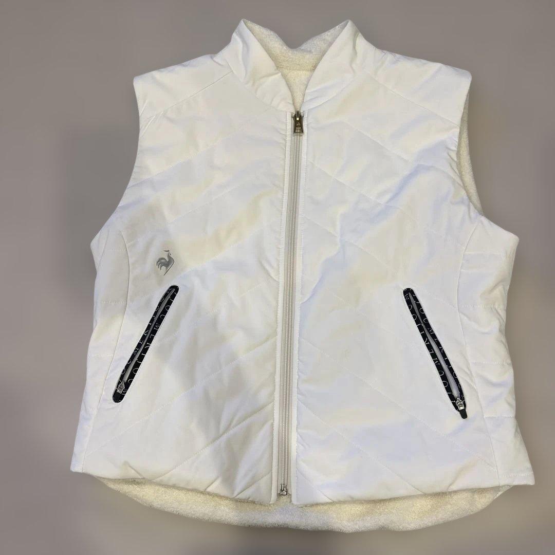 ルコックスポルティフリバーシブル ボアフリースベスト