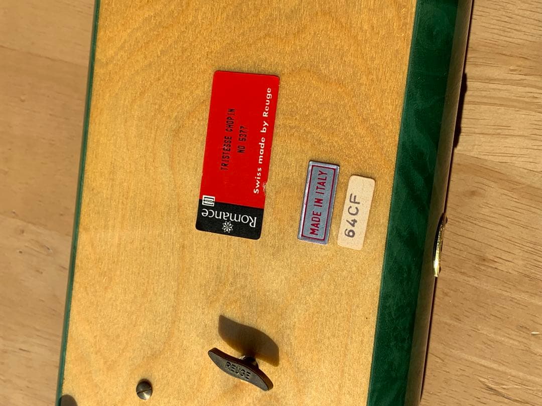 美品　スイス　Reuge　リュージュ　ロマンス　ジュエリーボックス　イタリア製